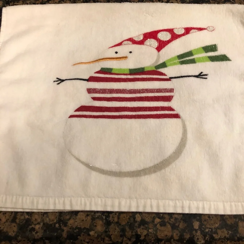 Snowman Hand Towel
